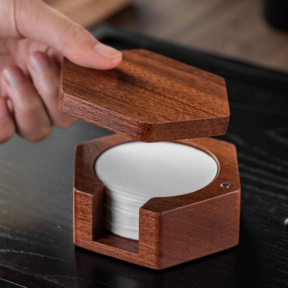 Coffee Equipment Organizer - Caja de papel de filtro de
