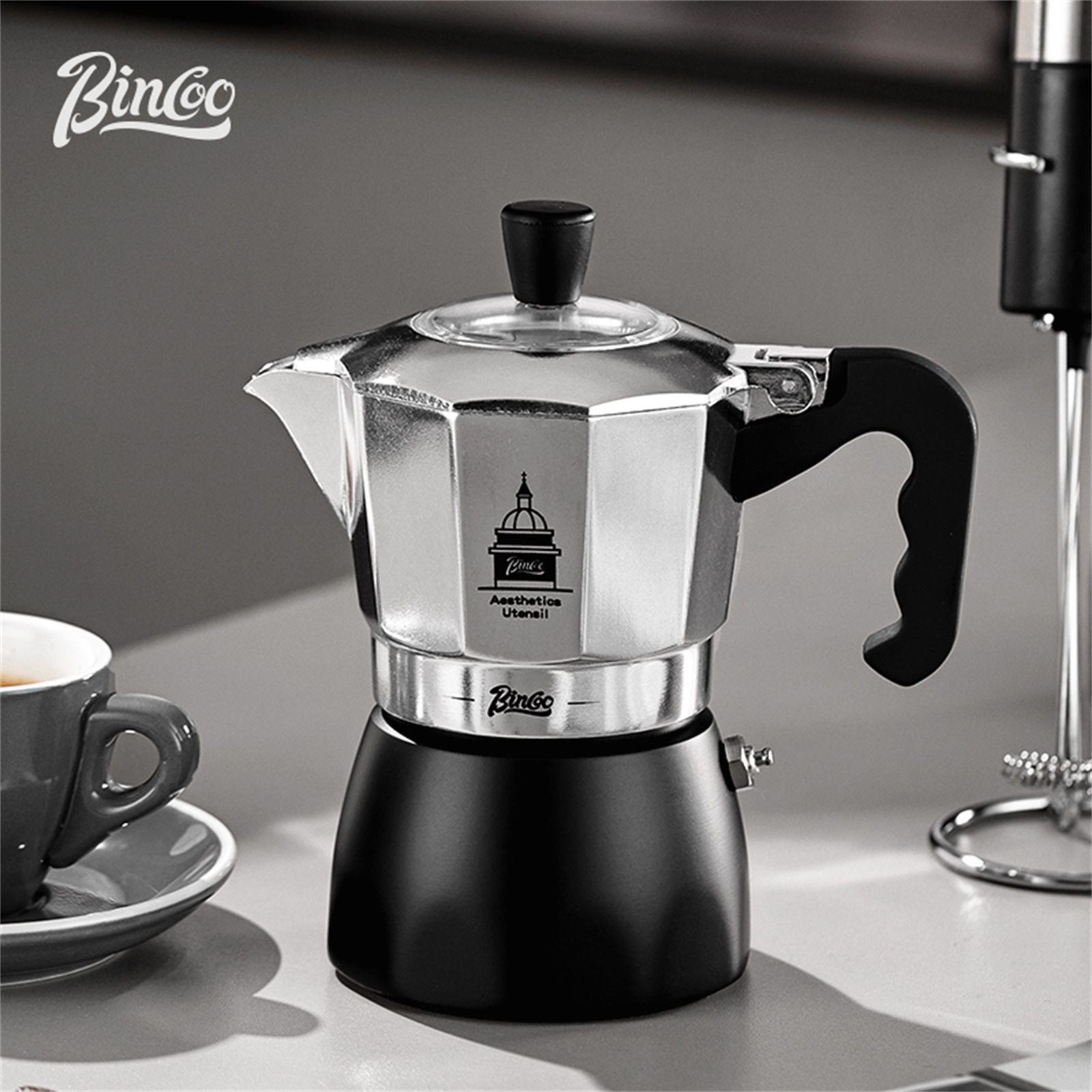 BINCOO Olla Moka de doble válv - Hero Coffee Equipment reseña y precio