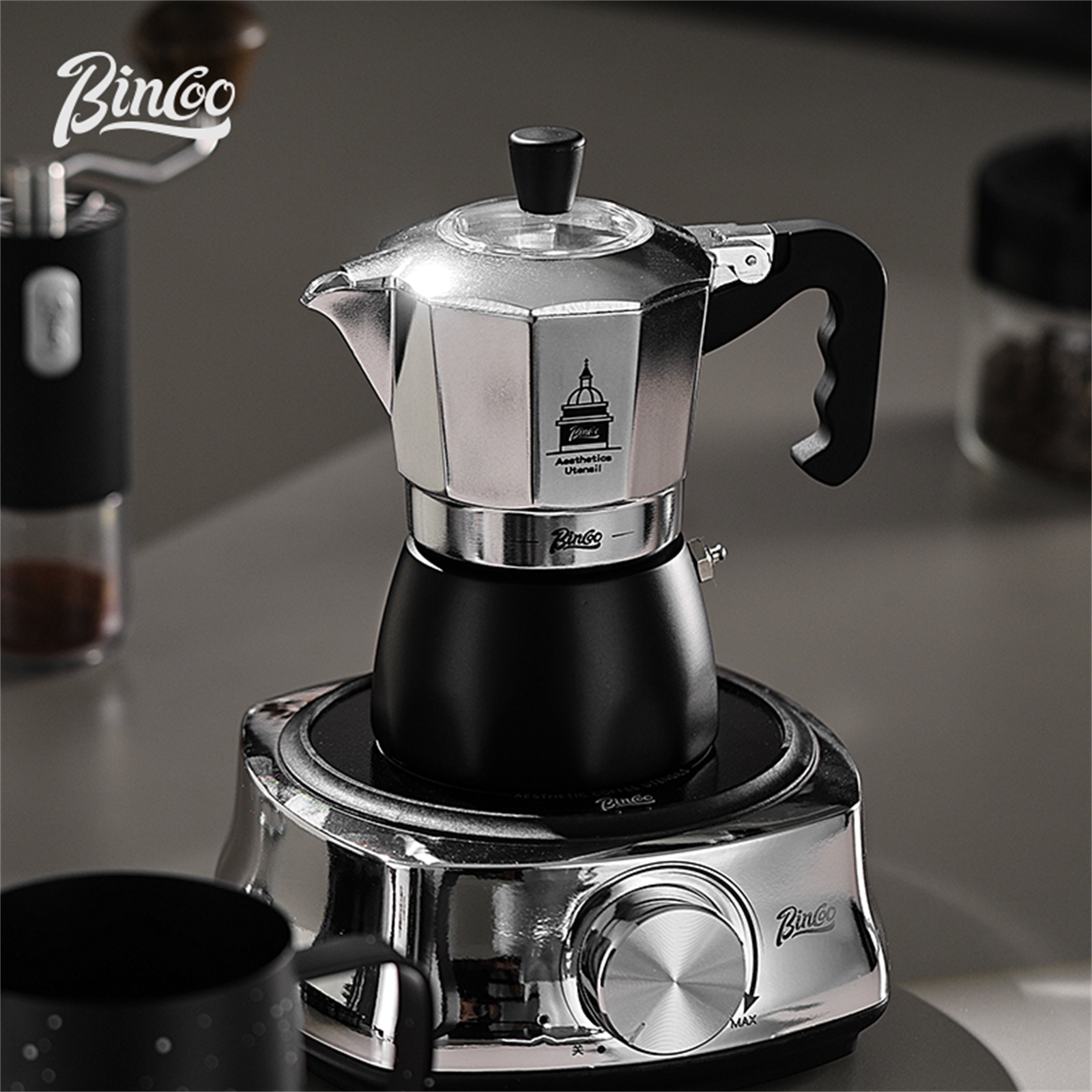 BINCOO Olla Moka de doble válv - Hero Coffee Equipment reseña y precio