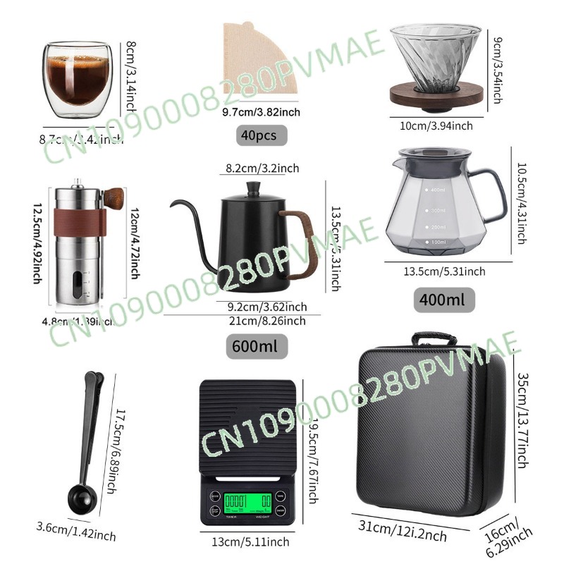 Juego de café para verter a ma - Coffee Equipment Gift reseña y precio