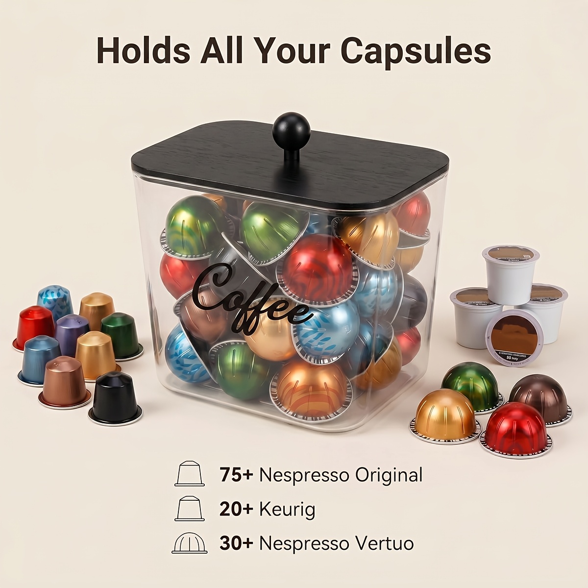 Organizador de Cápsulas de Caf - Coffee Equipment Organizer reseña y precio