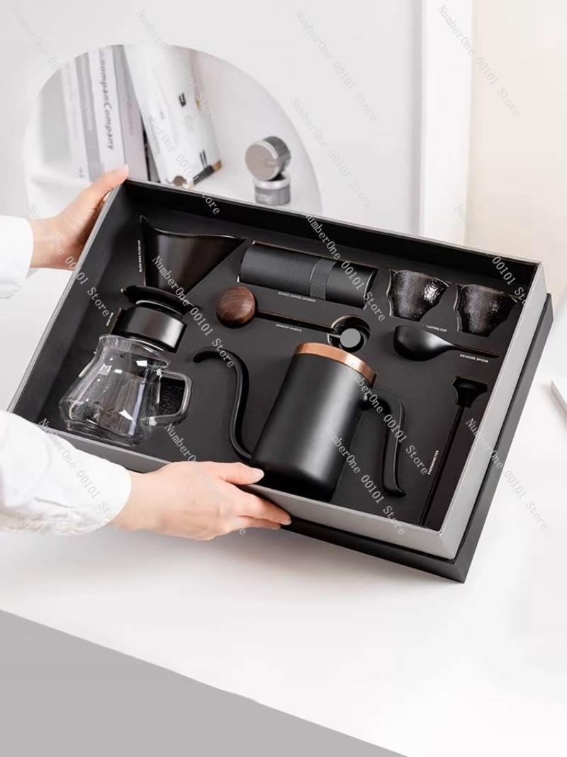 Set de Cafetera Manual, Caja d - Coffee Equipment Gift reseña y precio