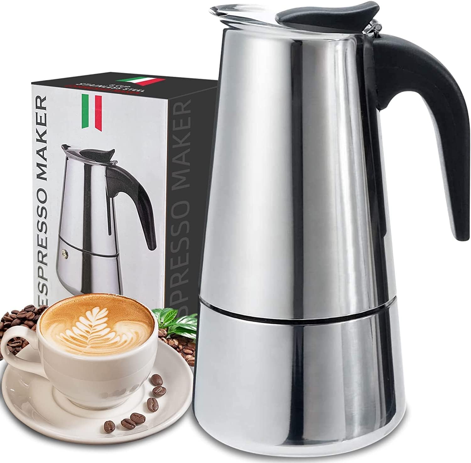 4/6/9 tazas Moka Pot Caffe Taz - Hero Coffee Equipment reseña y precio