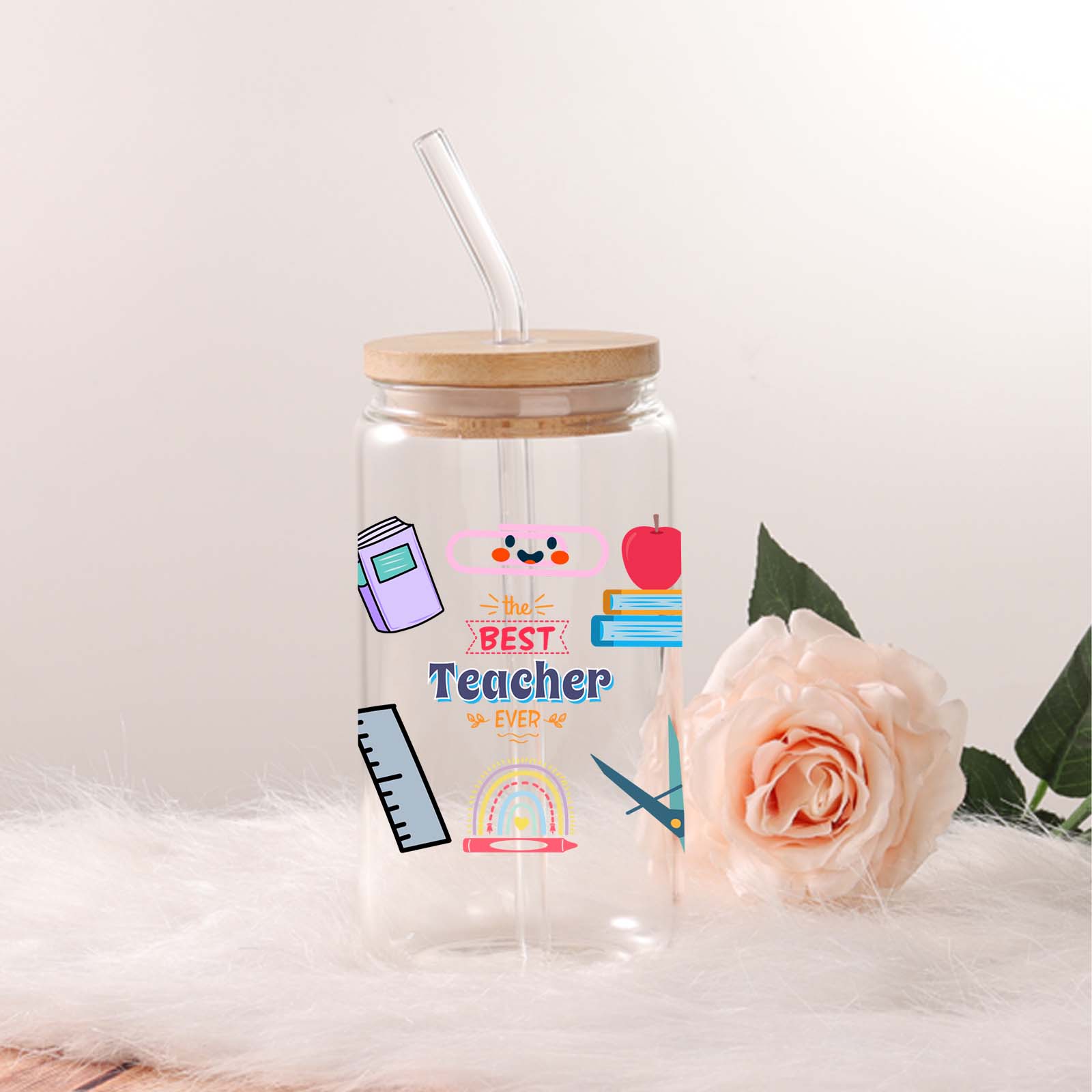 Taza de vaso de cristal con es - Coffee Equipment Gift reseña y precio