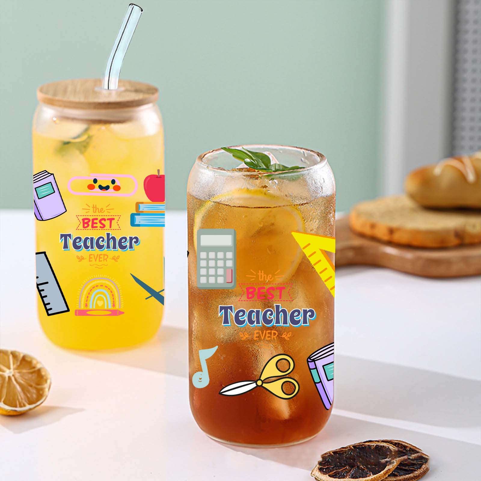 Taza de vaso de cristal con es - Coffee Equipment Gift reseña y precio